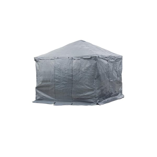 Sojag 12 ft. x 16 ft. Universal Grey Winter Cover For Gazebos 135 ...