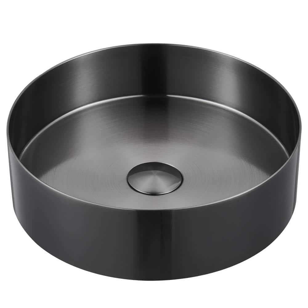 CCV200 14-1/4 in . Stainless Steel Vessel Bathroom Sink in Gray Gunmetal Grey price history on PriceWatchPro