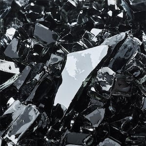 1/4 in. 10 lbs. Midnight Black Original Fire Glass for Indoor and Outdoor Fire Pits or Fireplaces