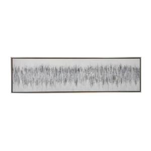 20 in.  x 71 in. Gray Wood Modern Abstract Framed Wall Art