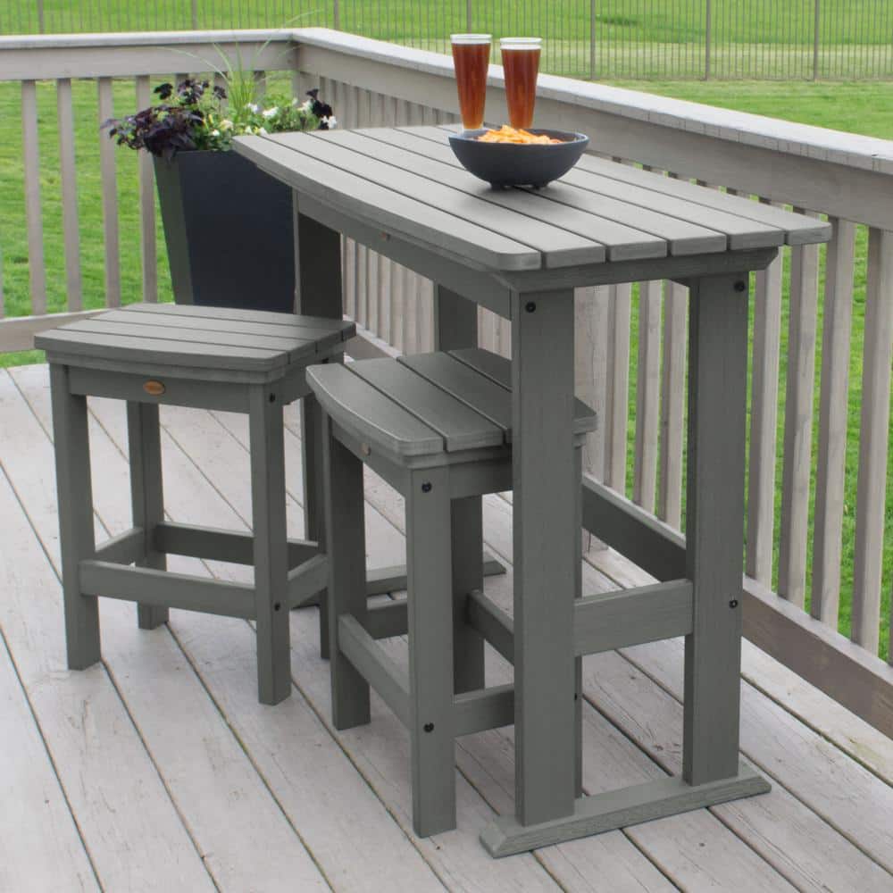 Lehigh Coastal Teak 3-Piece Plastic Bistro Set