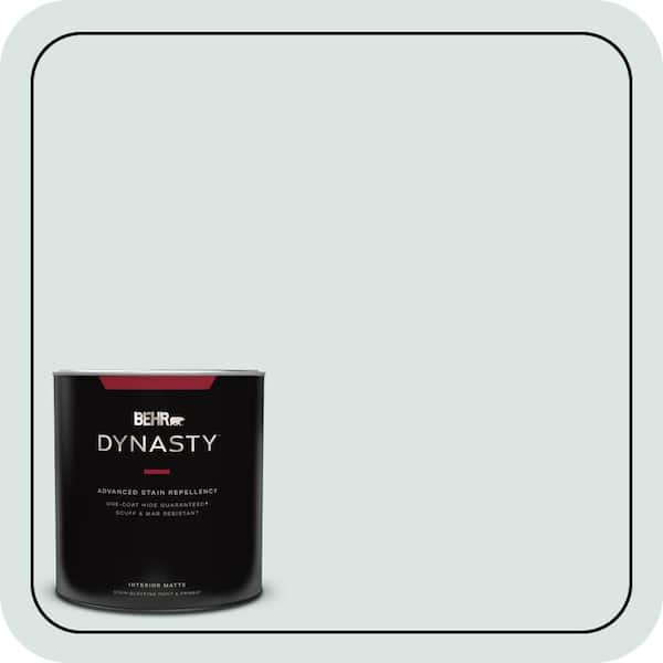 BEHR DYNASTY 1 Qt. #MQ3-51 Crystalline Falls One-Coat Hide Matte Interior Stain-Blocking Paint & Primer