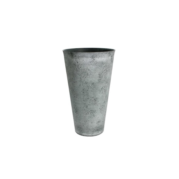 Algreen 15 in. D in. x 24.5 in. H Concrete Plastic Round Tapered Vase