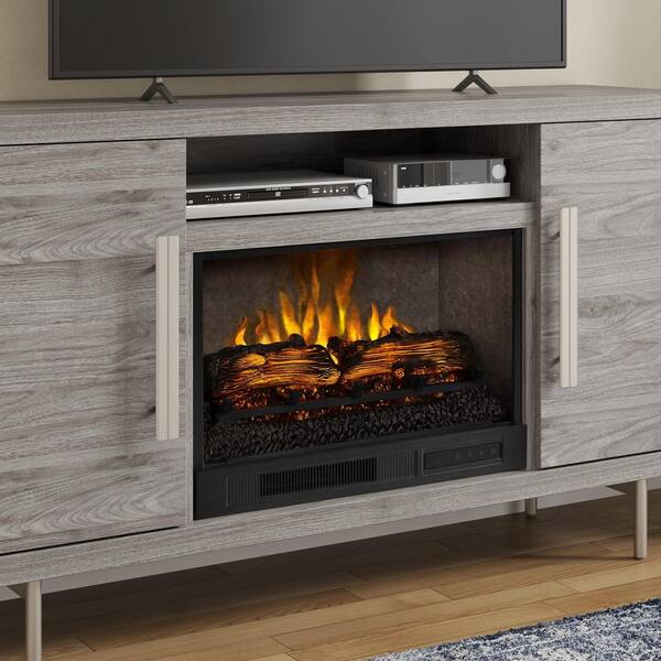 SCOTT LIVING Cestoni 60 in. Freestanding Media Console Wooden