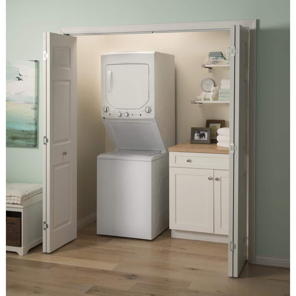 White 2.3 Cu. Ft. Washer and 4.4 Cu. Ft. Electric Dryer Laundry Center
