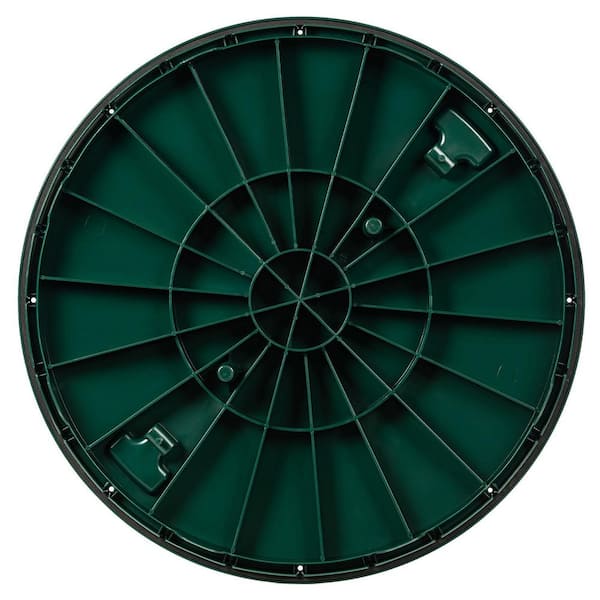 24 in. Polylok Domed Lid Green 89-3008-RC - The Home Depot