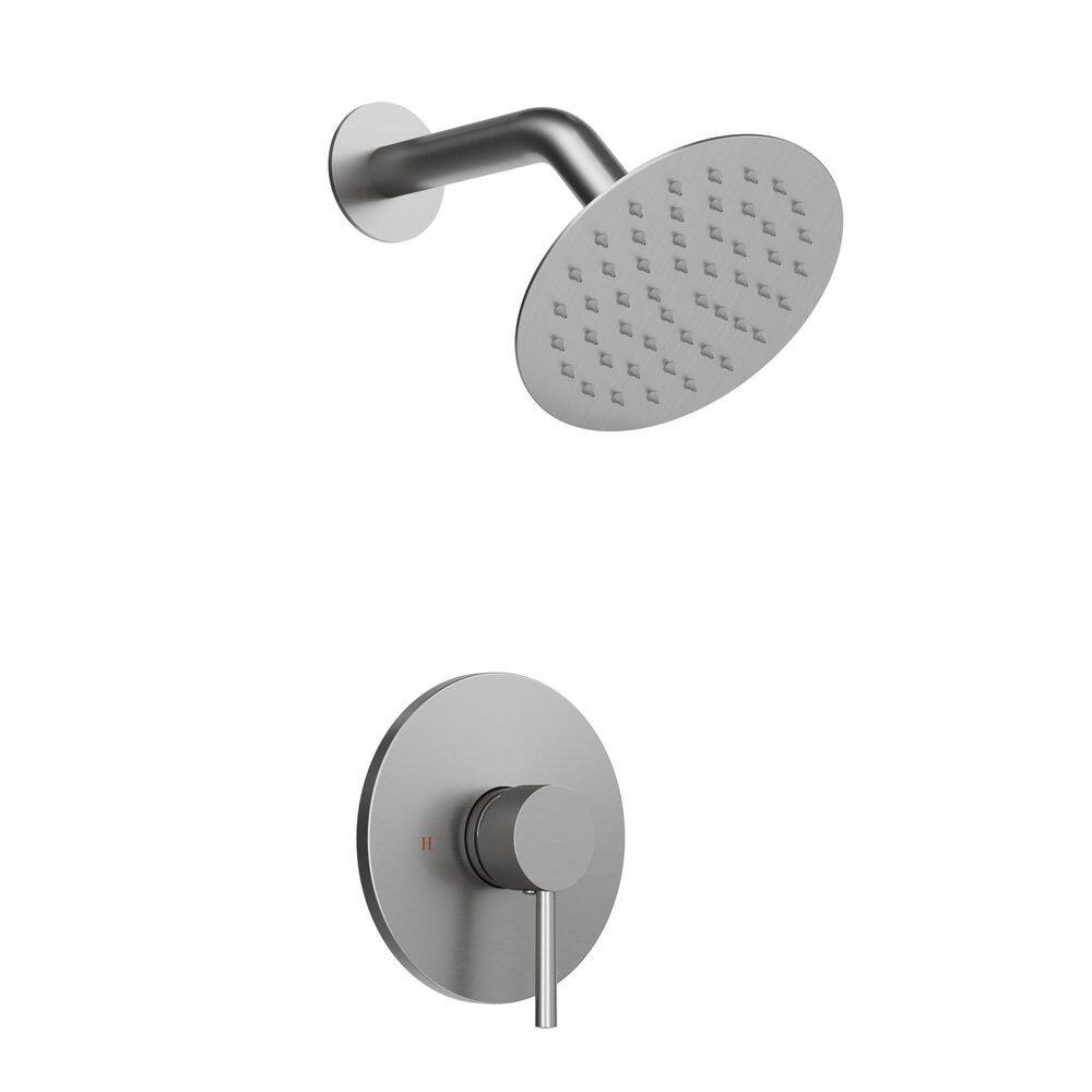 Single Handle 1-Spray Shower Faucet 1.8 GPM with Pressure Balance in Brushed Nickel price history on PriceWatchPro