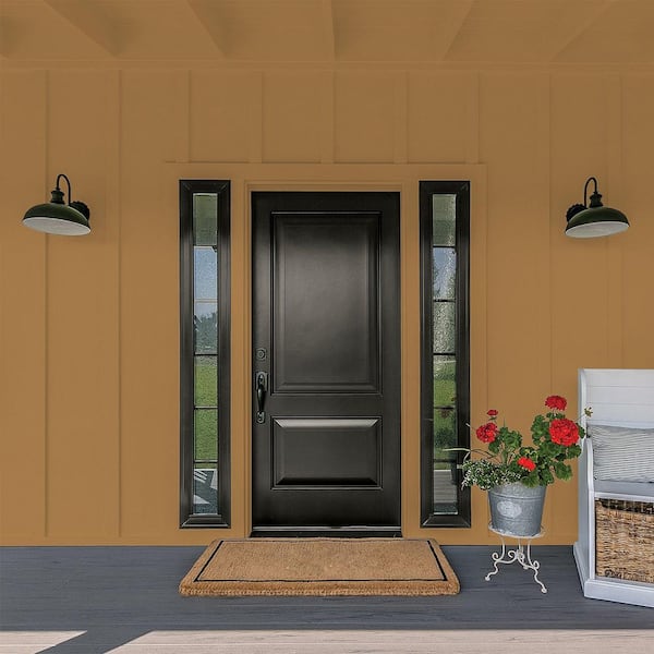 Glidden Premium 1 qt. PPG1087-7 Chewy Caramel Flat/Matte Exterior