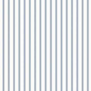 Laura Ashley Farnworth Stripe Smoke Blue Wallpaper Sample