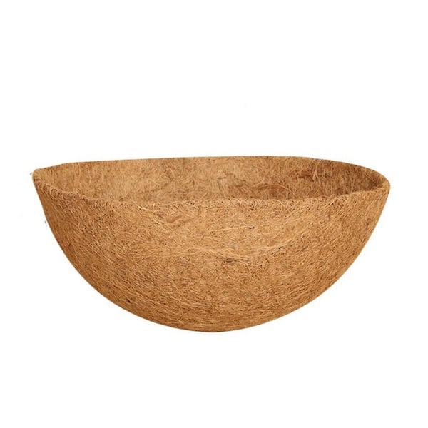 Mr. Garden 16in. Coconut Fiber Planter Liner Replacement For Hanging Baskets Garden Flower Pot Vegetables Herbs(4-Pack)