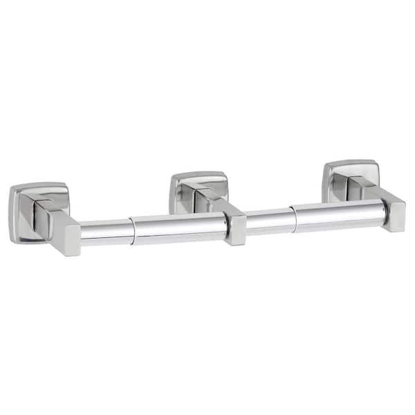 BOBRICK ClassicSeries Surface-Mounted Toilet Paper Holder in Satin Finish Stainless Steel