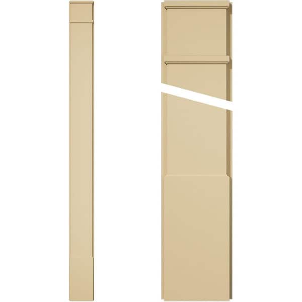 Ekena Millwork 2 in. D x 9 in. W x 108 in. L Primed Polyurethane Pilaster 1- Pack