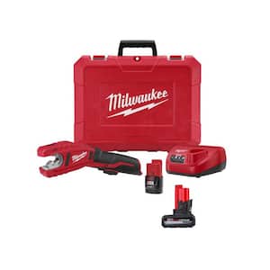 M12 12V Lithium-Ion Cordless Copper Tubing Cutter Kit with (2) Batteries, Charger and Hard Case