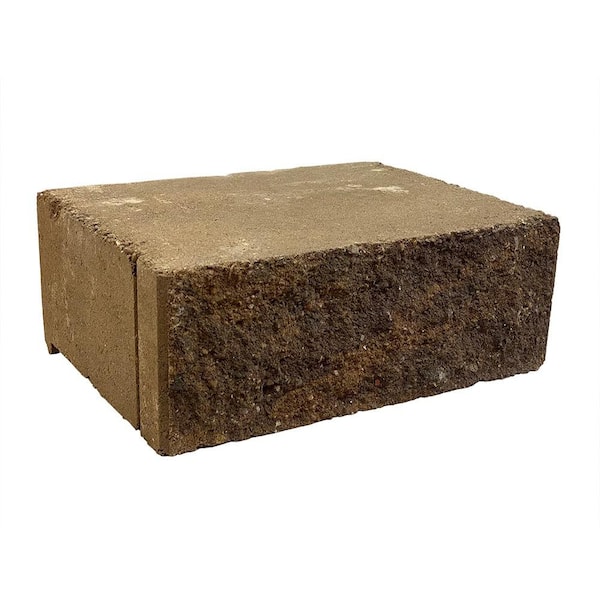 Mutual Materials ManorStone 6 in. H x 16 in. W x 12 in. D Northwest Blend Concrete Straight Sided Garden Wall Block