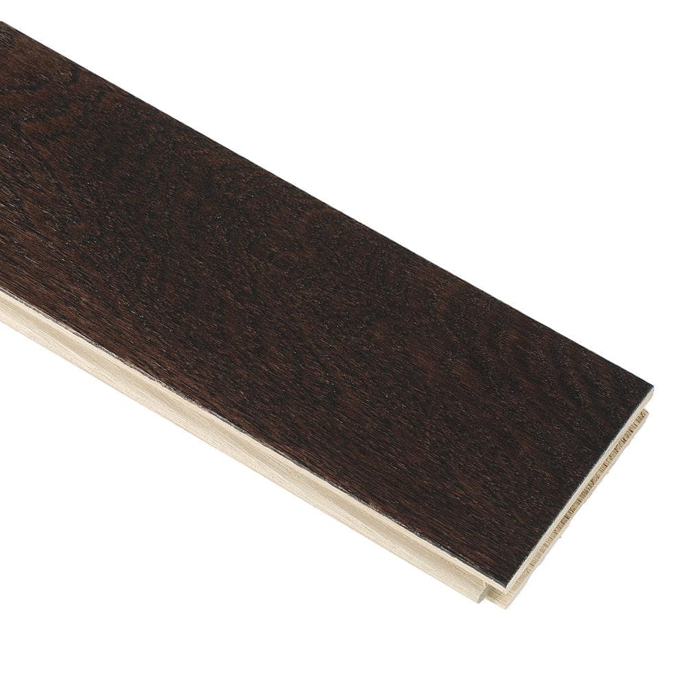 Frontier Shadow Hickory 3.25'' Wide Glossy Hardwood Flooring