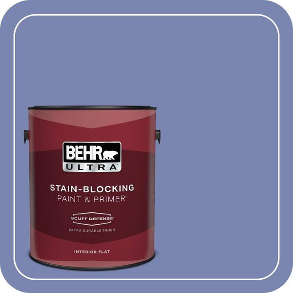 BEHR ULTRA 1 gal. #610B-5 Corsican Purple Extra Durable Flat Interior Paint & Primer