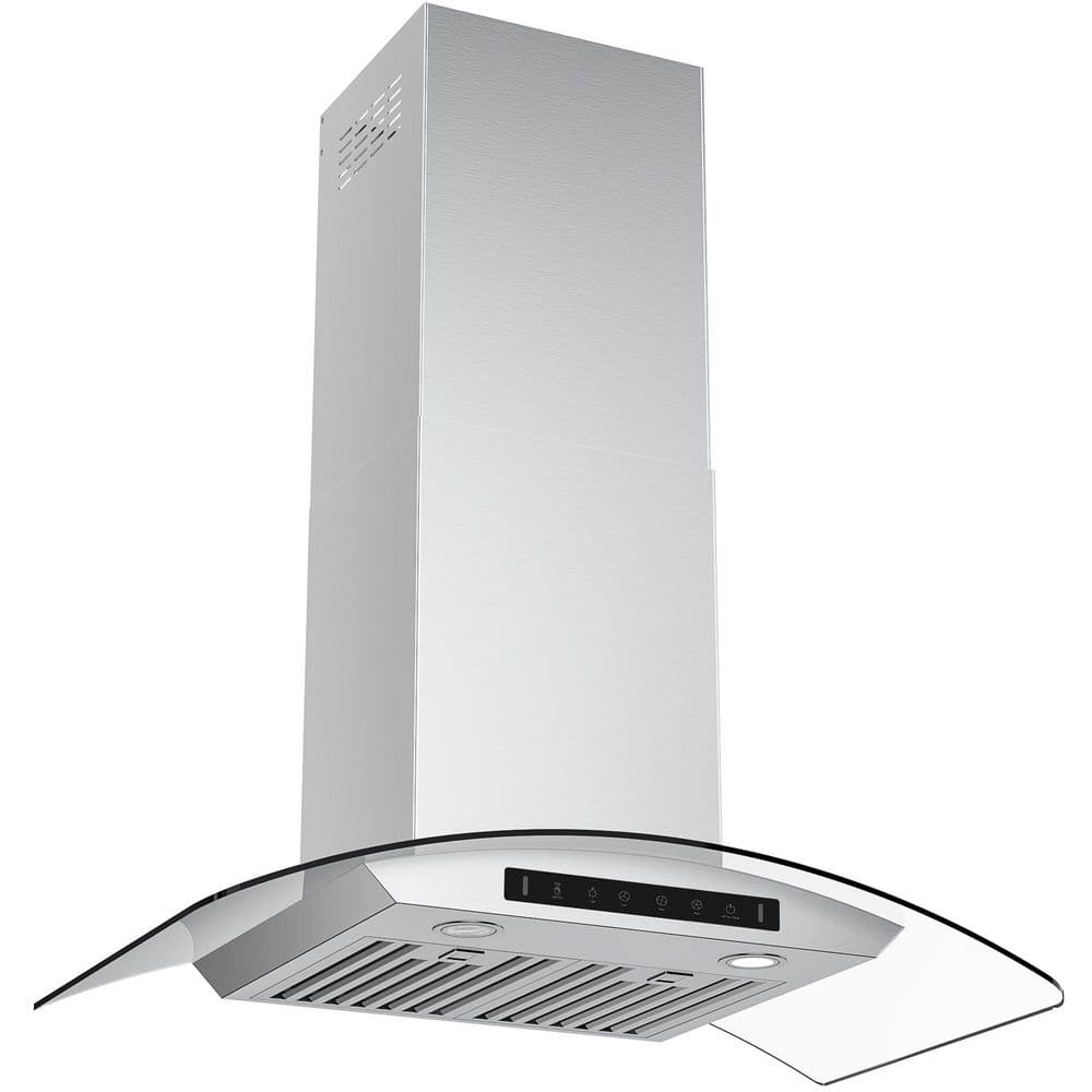 30 in. 600 CFM Ducted Wall Mount Range Hood in Stainless Steel with washable Filters, and Gesture Control