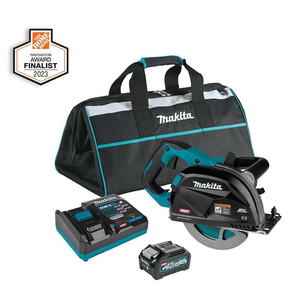 Makita 40V max XGT Brushless Cordless 7-1/4 in. Metal Cutting Saw Kit, with Electric Brake and Chip Collector 4.0Ah