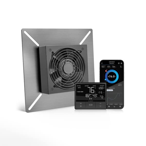 AC Infinity AirLift T10 Shutter Exhaust Ventilation Fan 10 Temperature and Humidity Controller