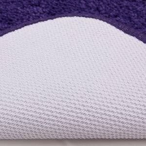 Pure Perfection Plum 17 in. x 24 in. Nylon Machine Washable Bath Mat