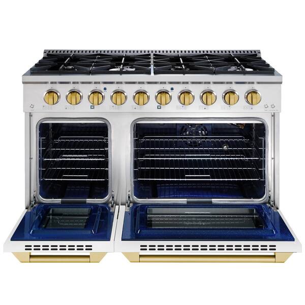 electric range with griddle in middle