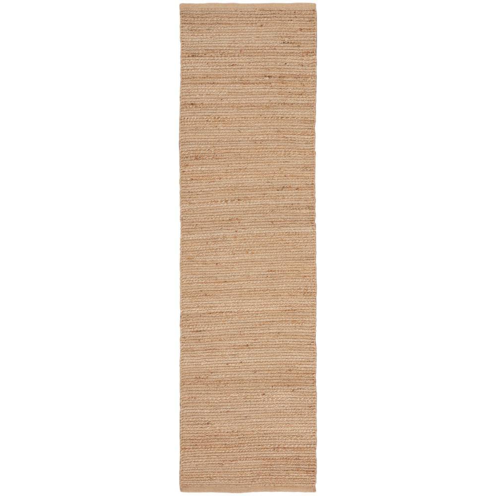 Earthy Elegance Natural Jute 2'3" x 8' Runner Rug