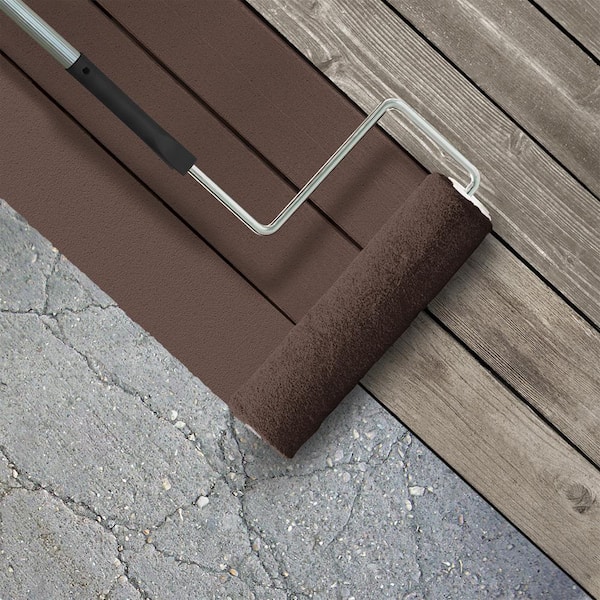 1 gal. #PPU3-20 Cinnabark Textured Low-Lustre Enamel Interior/Exterior Porch and Patio Anti-Slip Floor Paint