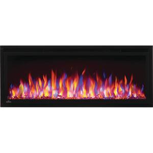 Entice 42 in. Wall-Mount Electric Fireplace in Black