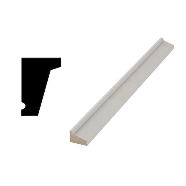Woodgrain Millwork WM 188 1-1/16 in. x 1-5/8 in. x 96 in. Primed Finger-Jointed Pine Drip Cap Moulding