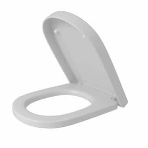 Round Closed Front Toilet Seat PP in White with Soft Close