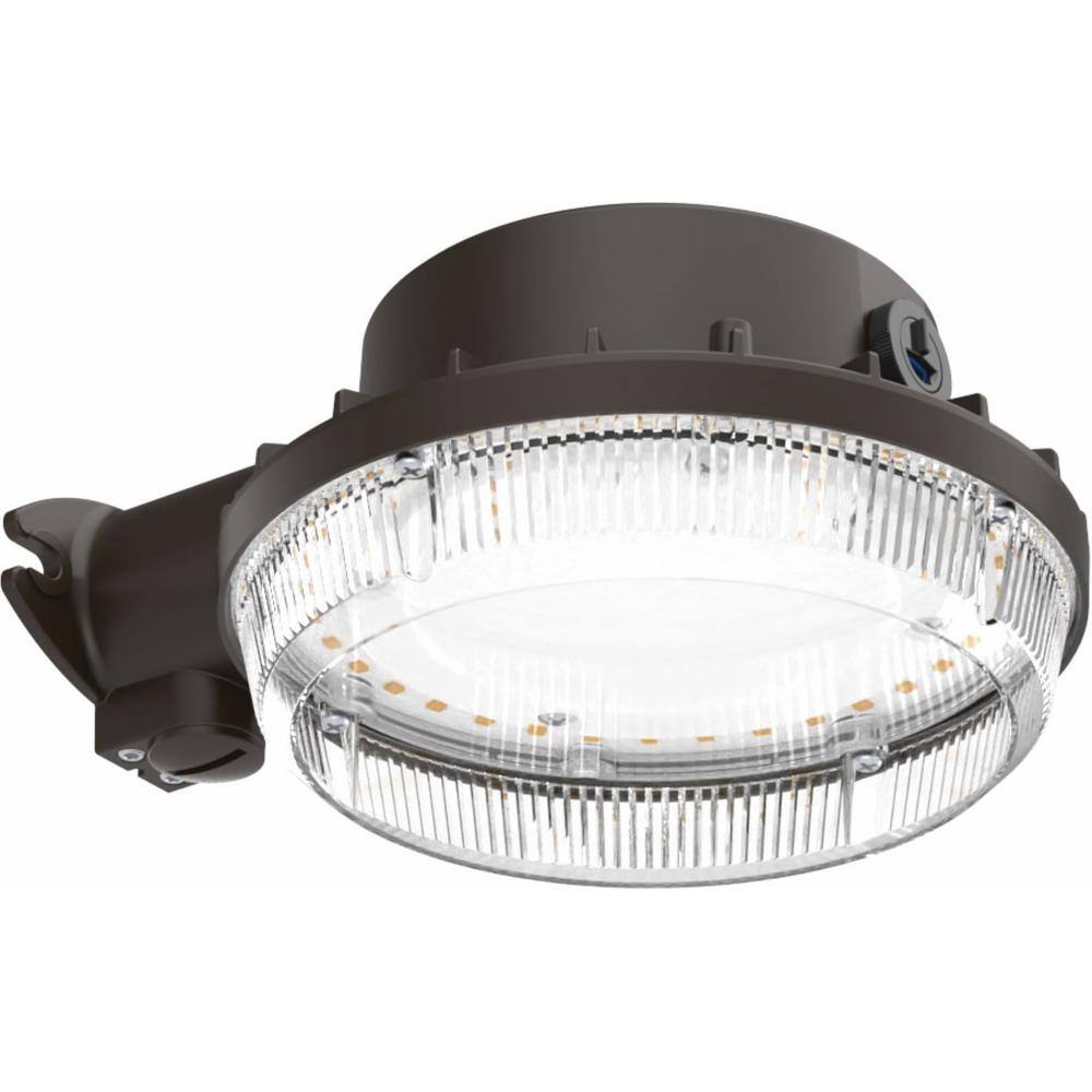 Dark Bronze Aluminum Outdoor LED Security Light with Photocell