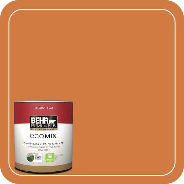 1 qt. #250D-6 Maple Leaf Flat EcoMix Plant-Based Interior Paint & Primer