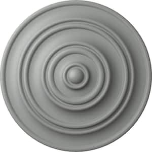 13-1/4" x 1/2" Classic Urethane Ceiling Medallion (Fits Canopies upto 4-1/8"), Primed White