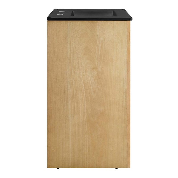 Appia 24 in. Ceramic Bathroom Vanity in Oak Black