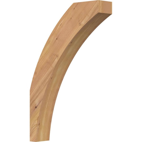 Ekena Millwork 3 1/2"W x 16"D x 24"H Thorton Smooth Knee Brace, Western Red Cedar