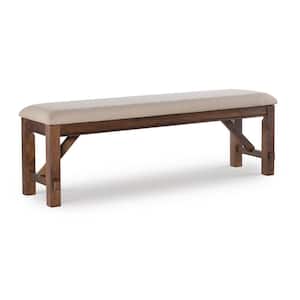 Powell Krause Rustic Umber Dining Bench
