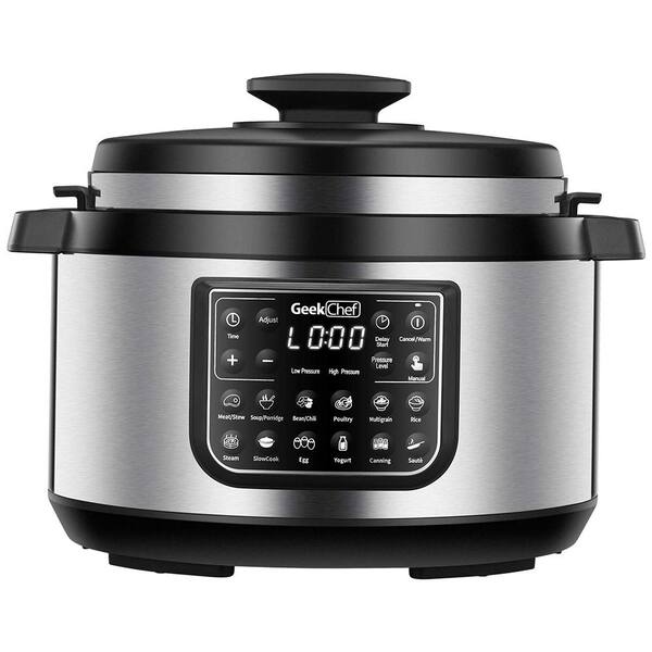 Boyel Living 8 Qt Stainless Steel 12 In 1 Multiuse Programmable Electric Pressure Cooker With Non Stick Pot And Cool Touch Handles Gbk Gp80plus The Home Depot