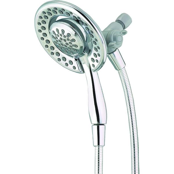 Delta In2ition Two-in-One 4-Spray Hand Shower and Showerhead Combo Kit in Chrome
