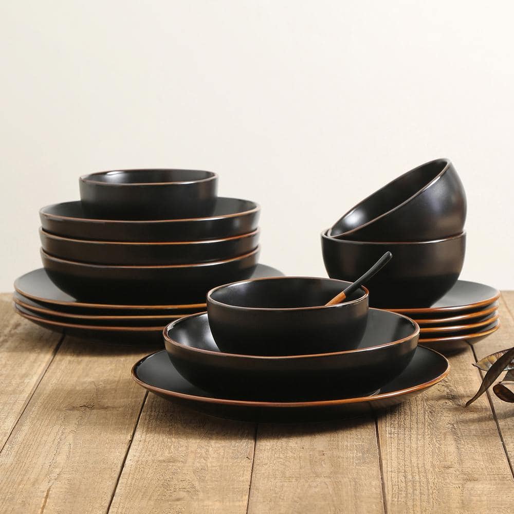 Elegant White Ceramic Dinnerware Set - Service for 4