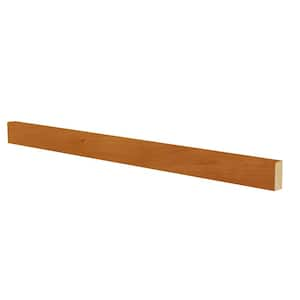 Newport 96 in. W x 1.63 in. D x 0.75 in. H Solid Wood Kitchen Cabinet Shaker Light Rail Molding in Cinnamon