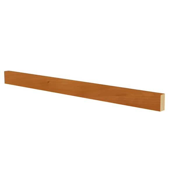 Home Decorators Collection Newport Grayson 96 in. W x 1.63 in. D x 0.75 in. H Solid Wood Kitchen Cabinet  Light Rail Molding in Cinnamon