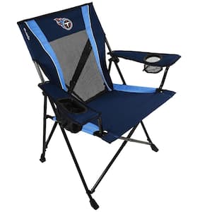 Premium Pro Football Tennessee Titans Blue Polyester Camping Chair with Cup Holder