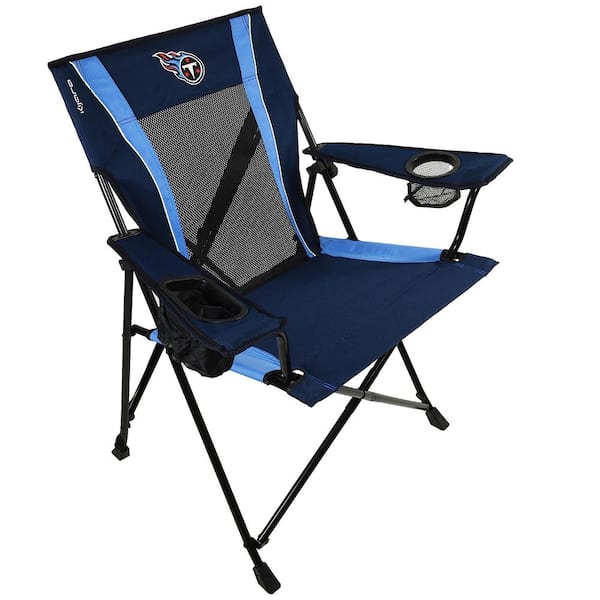 ITOPFOX Premium Pro Football Tennessee Titans Blue Polyester Camping Chair with Cup Holder