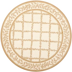 Chelsea Ivory/Gold 8 ft. x 8 ft. Round Area Rug