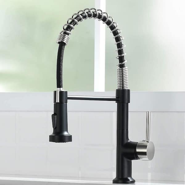 GIVING TREE Single Handle Modern Pull Down Sprayer Kitchen Faucet