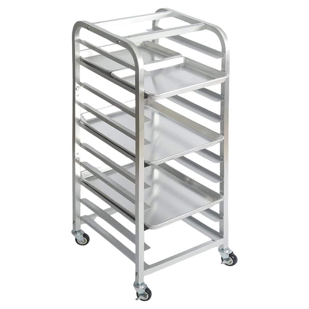 Pan Stacker Rolling Rack Anqtovp Aluminum 10-Tier Sheet Pan Rack for Cooling - Rolling Cart for ...