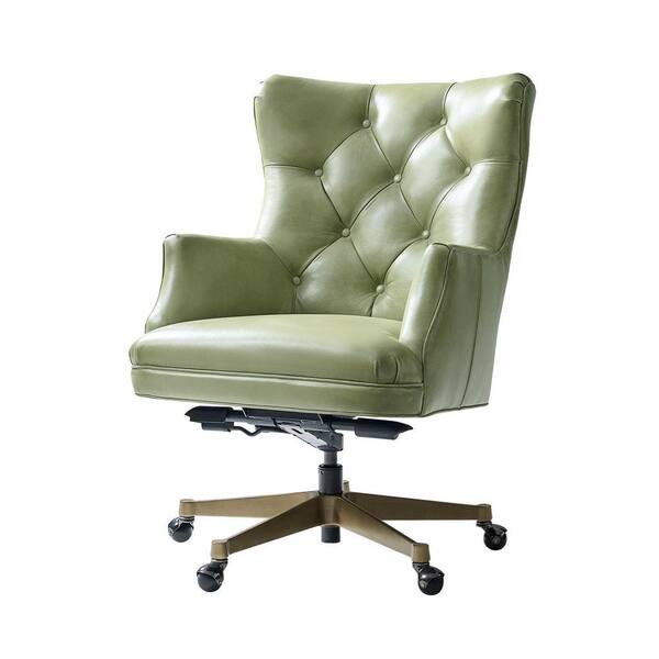 JAYDEN CREATION Salvador Genuine Leather Wingback Ergonomic Office
