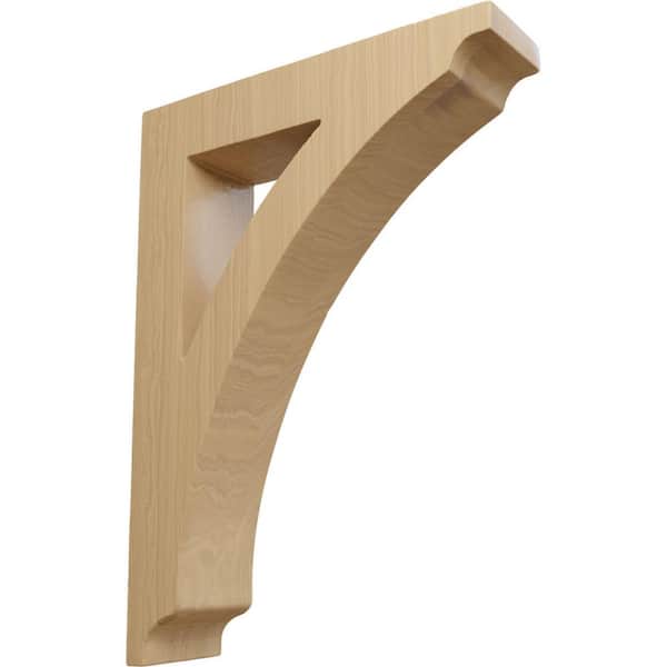 Ekena Millwork 1-3/4 in. x 9 in. x 6-1/2 in. Cherry Small Thorton Bracket
