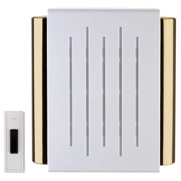 Carlon Wireless Battery Door Chime, White Cover (3 per Case)