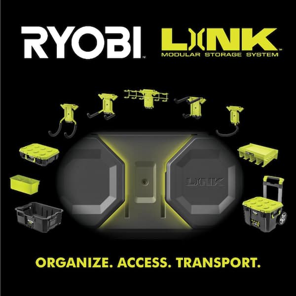 RYOBI Tool Crate with LINK 7-Piece Wall Kit and LINK Wall Rails (2-Pack) STM104-STM503K-STM504 - The Depot
